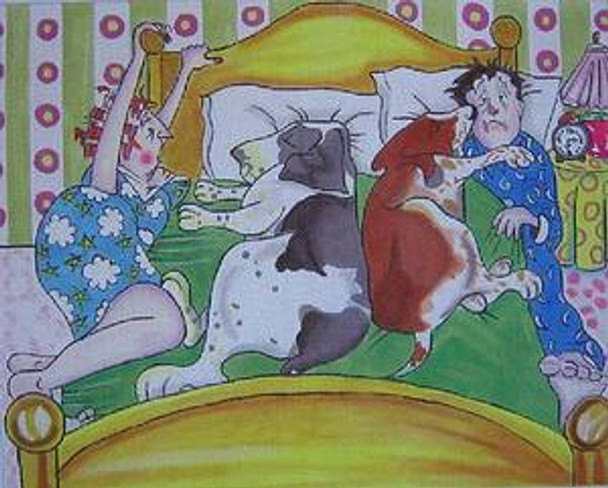 Maggie & Co. M-1044 Sharing the Bed © Jennifer Black Reinhardt 12-1/2 x 10 18M