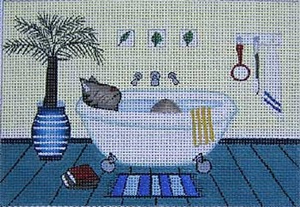 Maggie & Co. M-863 Cat Bath © Helga Sermat 5-1/2 x 8 13M