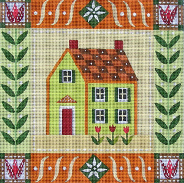 Maggie & Co. M-1614 Green House © Jennifer Brinley/Ruth Levison Designs 10 x 10 13M