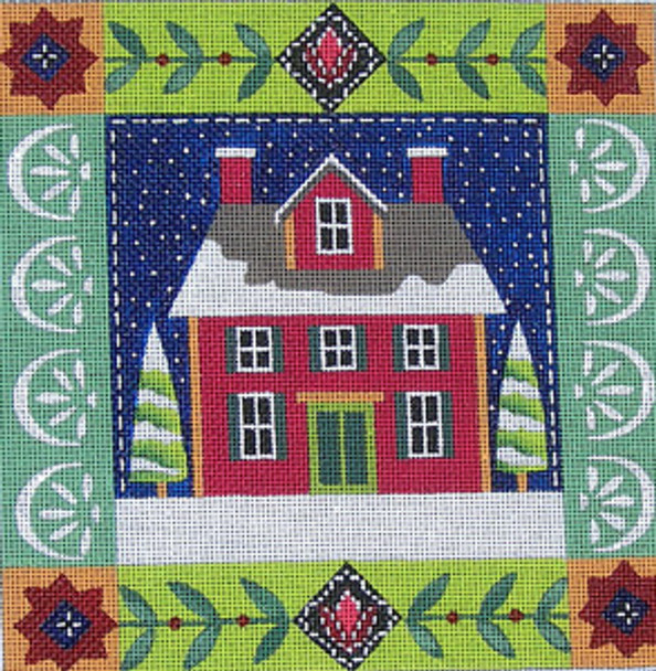 Maggie & Co. M-1615 Red House © Jennifer Brinley/Ruth Levison Designs 10 x 10 13M