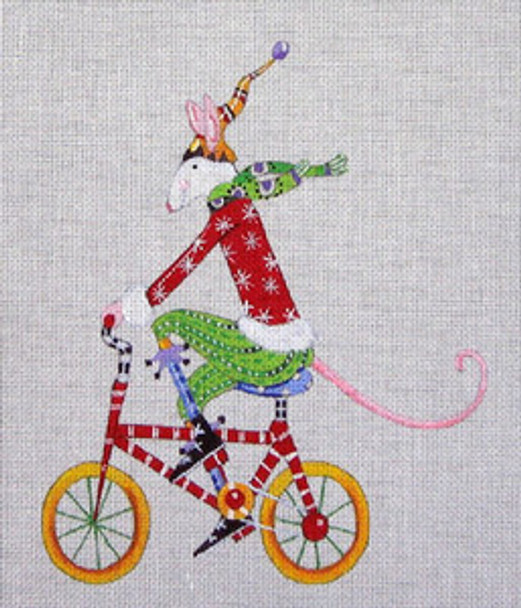 Maggie & Co. M-1267 Mouse on Bicycle © Kym Bowles 8 x 9-1/2 18M