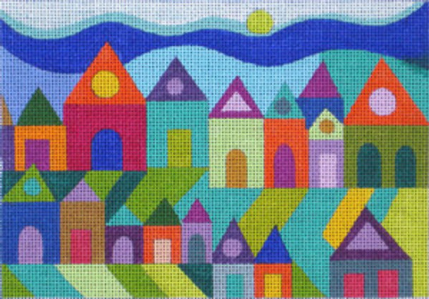Maggie & Co. M-1430 Houses © Eta Stitch guide available 5 x 7 18M