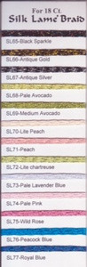 Rainbow Gallery Silk Lame Braid 18 SL70 Lite Peach