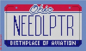 SA-ML 12 Ohio Mini-License Plate 18 Mesh 5.5 x 3.25" Starke Art Designs