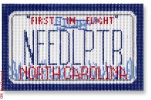 SA-ML 23 North Carolina Mini-License 18 Mesh 5.5 x 3.25" Starke Art Designs