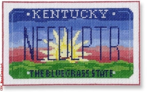 SA-ML 19 Kentucky Mini-License Plate 18 Mesh 5.5 x 3.25" Starke Art Designs
