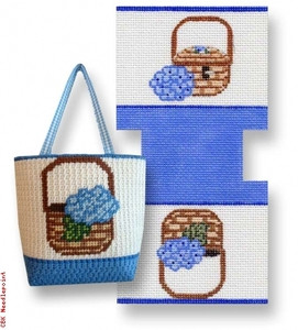 SA-MT 04 Nantucket Basket Mini Tote 13 Mesh 4.5 x 9" Starke Art Designs