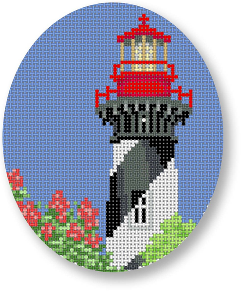 SA-XO 32 St.Augustine Lighthouse - Florida 18 Mesh 3.5 x 4" Oval Starke Art Designs