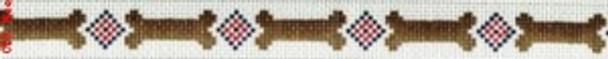 Dog Collar 625 Bones & Diamond 18 Mesh 12 x 3/4" Keep Your Pants On