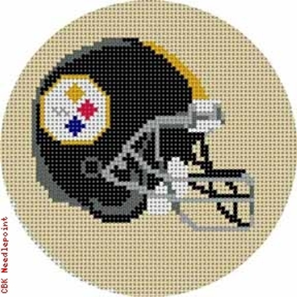 520 Pittsburgh Steelers Helmet - Football 18 Mesh 4" Rnd. CBK Designs Keep Your Pants On 