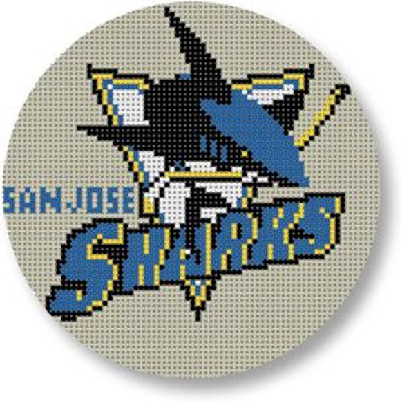 573 San Jose Sharks 18 Mesh 4" Rnd. CBK Designs Keep Your Pants On 