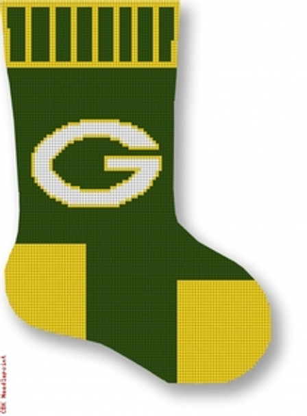 582 Green Bay Packers - Mini Sock 18 Mesh 5 x 7" CBK Designs Keep Your Pants On 