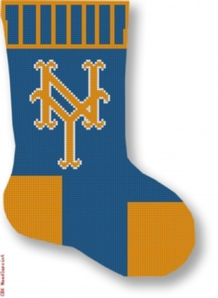 583 NY Mets - Mini Sock 18 Mesh 5 x 7" CBK Designs Keep Your Pants On 