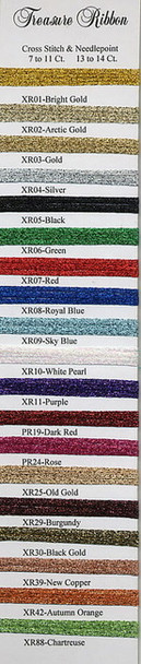 Rainbow Gallery Treasure Ribbon XR04 Silver