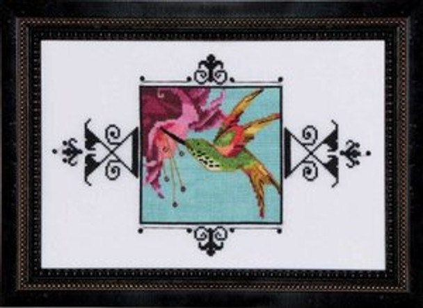 NC185 Nora Corbett Hummingbird  Audubon Street Collection Approximate Size:  9.6"w x 6.4"h