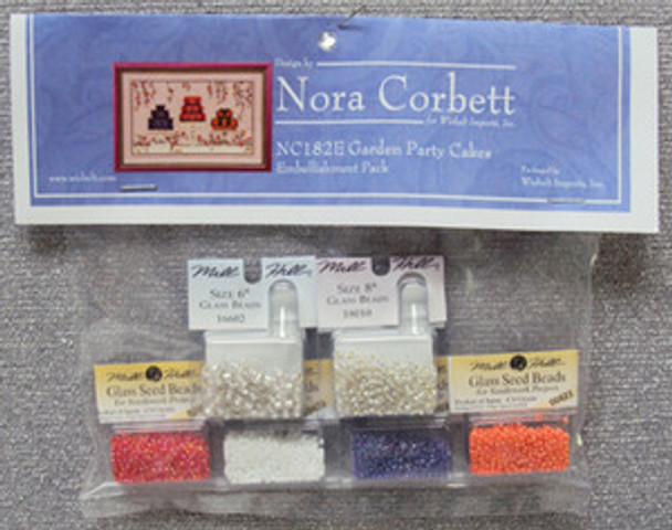 NC182E Nora Corbett Garden Party Cakes Bead Embellishment Pack