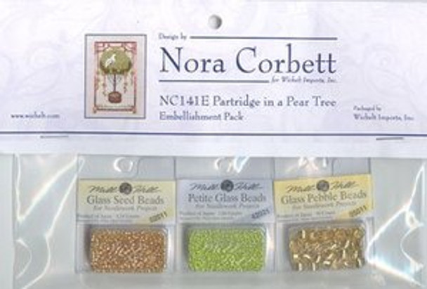 NC141E Nora Corbett Partridge in a Pear Tree Bead and treasures  Embellishment Pack