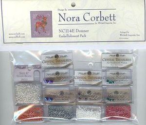 NC114E Nora Corbett Donner Bead and treasures Embellishment Pack