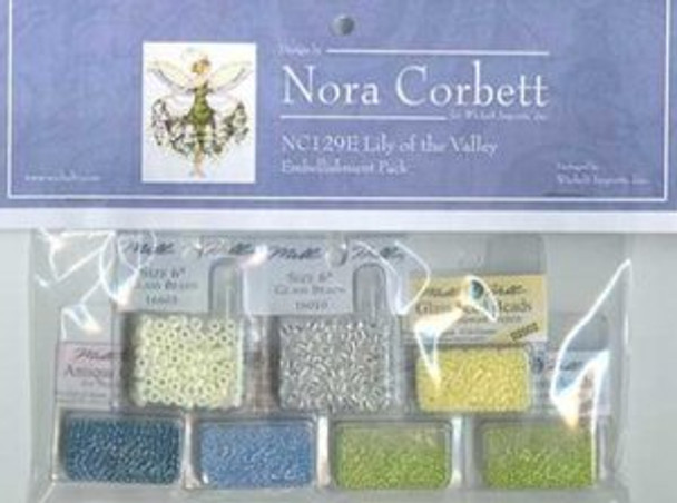NC129E Nora Corbett Lily Of The Valley-Spring Graden Bead Embellishment Pack