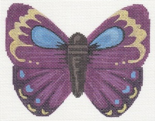 LL440B Labors Of Love Purple Butterfly 18 Mesh 5.5" x 4.25"