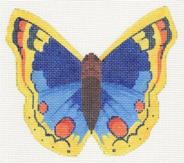 LL440G Labors Of Love Blue And Yellow Butterfly 18 Mesh 5.25x4.75