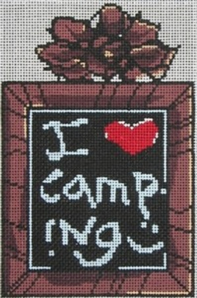SWB1083 I Love Camping 4X6 18 Mesh Cooper Oaks Designs