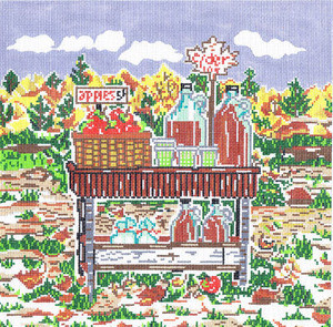 SWB1067 Autumn Stand 10X10 18 Mesh Cooper Oaks Designs