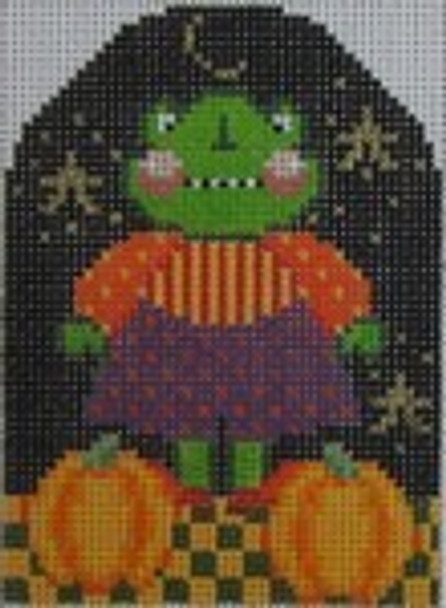 413 Frederika Froggy 2.5 x 3.75 18 Mesh NEEDLEDEEVA