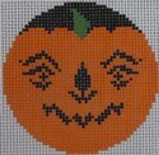 435E Meanie Pumpkinface 2.66 x 2.66 18 Mesh NEEDLEDEEVA