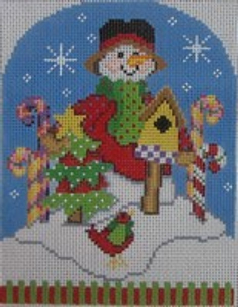 1332 Julius and His Candy Canes 4.25 x 5.5 18 Mesh NEEDLEDEEVA