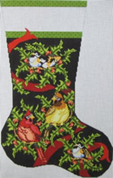 1357D Birds Stocking 12 x 19 13 Mesh NEEDLEDEEVA