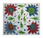 F3663 Turkey Flowers 12 1/4 x 10 3/4" 18 count Fiori Designs 
