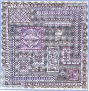 Marvellous Mauves Freda's Fancy Stitching  Pattern Only 14-1298