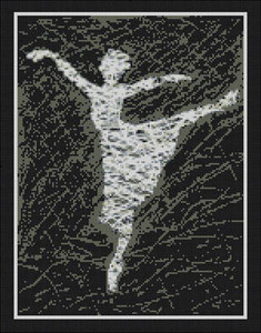 Matrix Ballerina I by Paula's Patterns 150 x 192 14-1142 