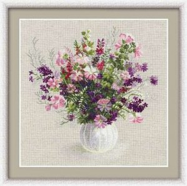 RL1010 Riolis Cross Stitch Kit Summer Bouquet