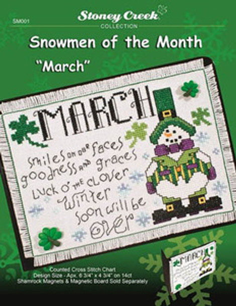 Snowmen Of The Month-March 91 x 63 Stoney Creek Collection 12-1359 