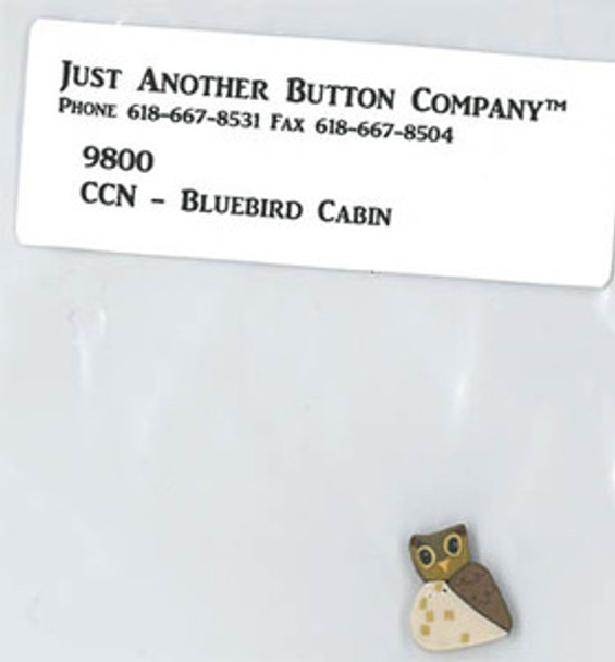 Just Another Button Company Frosty Forest 5-Bluebird Cabin Btn Pk (9800.G)