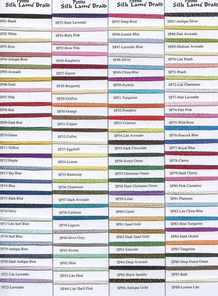 Rainbow Gallery Petite Silk Lame SP96 Cranberry