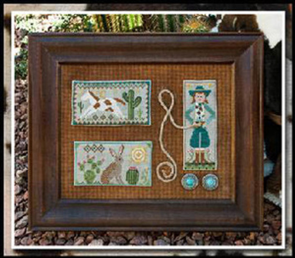 Tumbleweeds 2-Cowgirl Country 101w x 79h Little House Needleworks  14-1243