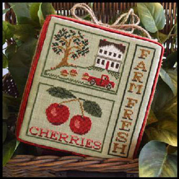 Farm Fresh Cherries  85w x 97h Little House Needleworks  14-1445