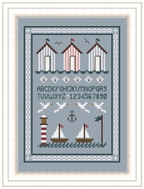 LilDD21 Seaside Stitch Count: 77 x 109 Little Dove Designs