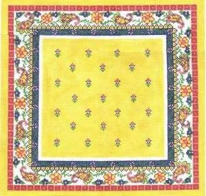 LR355 Yellow Pillow Top 14X14 13 Mesh Cooper Oaks Designs