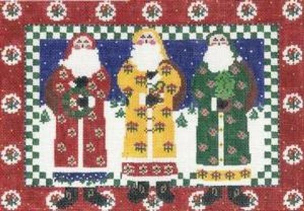 LR352 Trio Santas 10X14 13 Mesh Cooper Oaks Designs