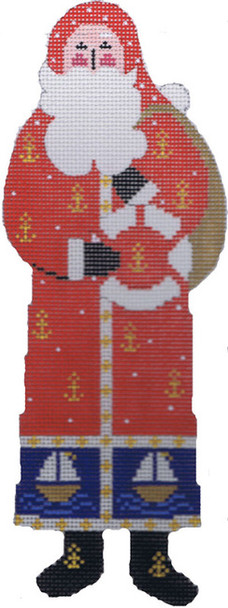 LR3002A Sailing Santa 3X6.5 18 Mesh Cooper Oaks Designs