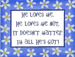 CC705 Loves Me, Loves Not 8.75X11 13 Mesh Cooper Oaks Designs 