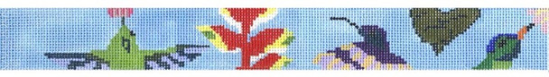 J5005 Hummingbirds 1.25X39 18 Mesh Cooper Oaks Designs