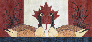 WK2022 Canada Geese 9X18 13 Mesh Cooper Oaks Designs