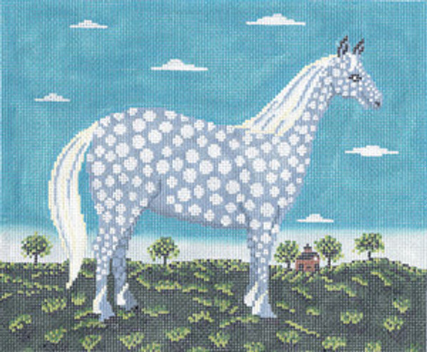 WK2038 The Dappled Horse 12X9.5 13 Mesh Cooper Oaks Designs