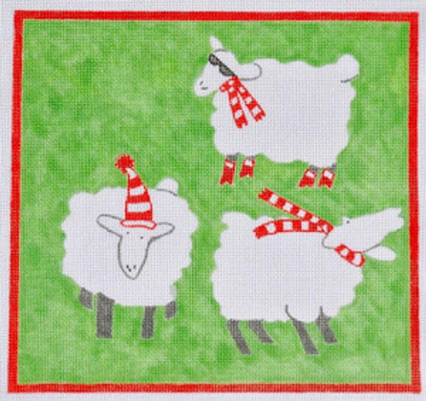 WWC616 Sheep Trio 18 mesh 10 x 9.5 Waterweave 