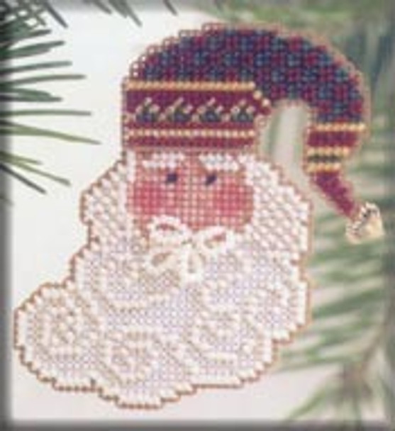 MHCSF36 Mill Hill Charmed Ornament Kit Charming Santa (2002)